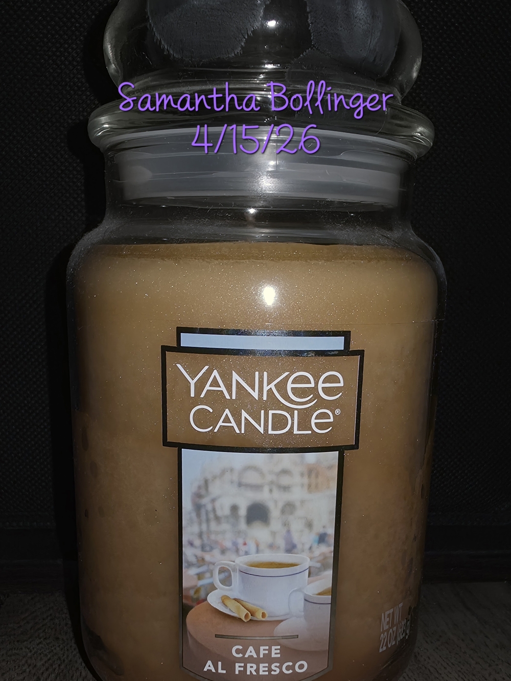 Yankee Candle Cafe Al Fresco Large Jar Candle
